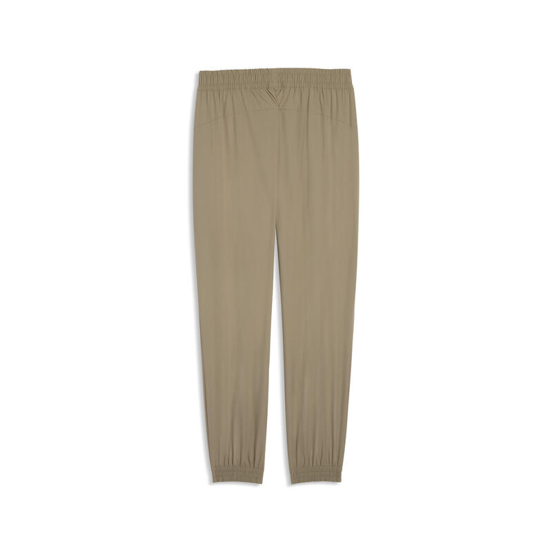 Pantalon bărbați buzunare cu fermoar, logo club Pumatech, kaki PUMA