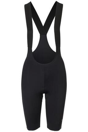 Cuissard vélo femme gravel Comfort Plus peau 14 mm bretelles sans couture noir
