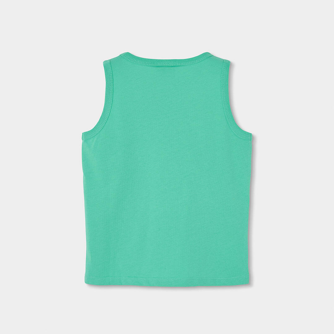 Camisetas De Tirantes de verano de gimnasia kids niño boboli verde 2/4