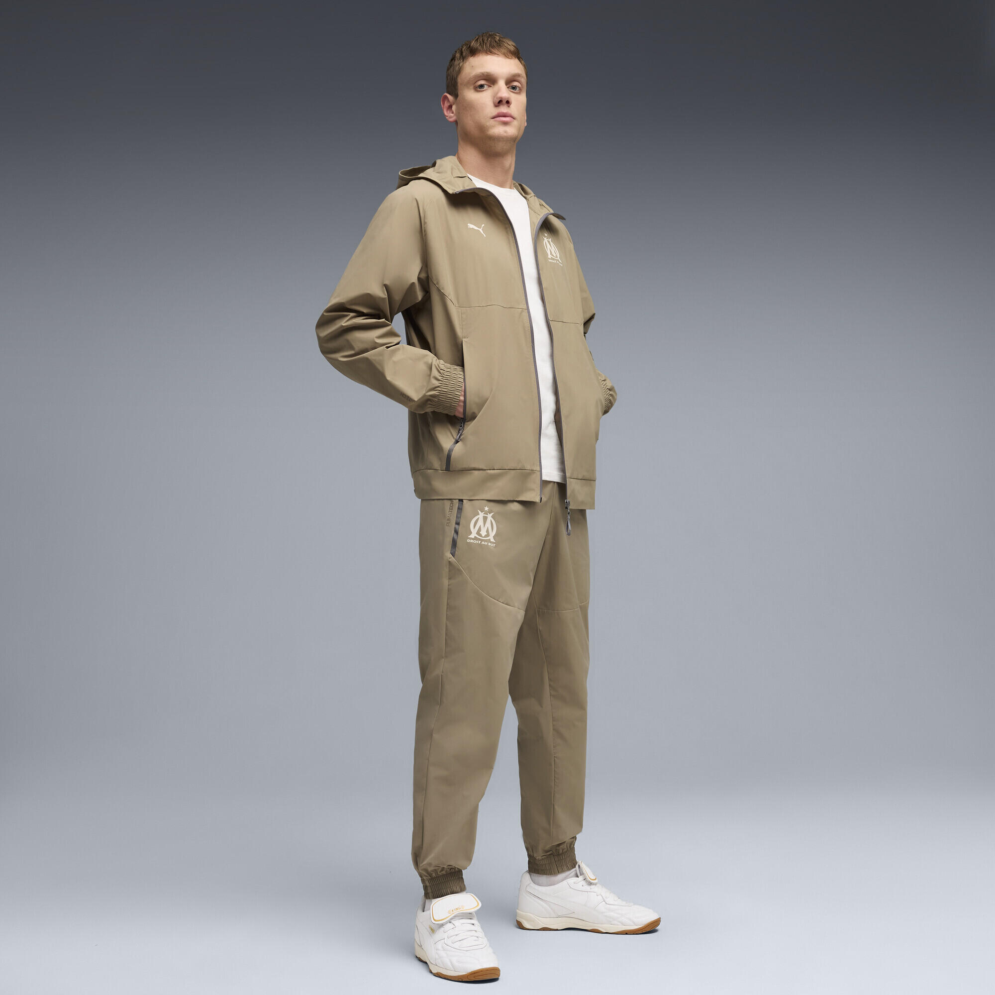 Pantaloni in tessuto Olympique de Marseille PUMATECH da uomo PUMA 4/5