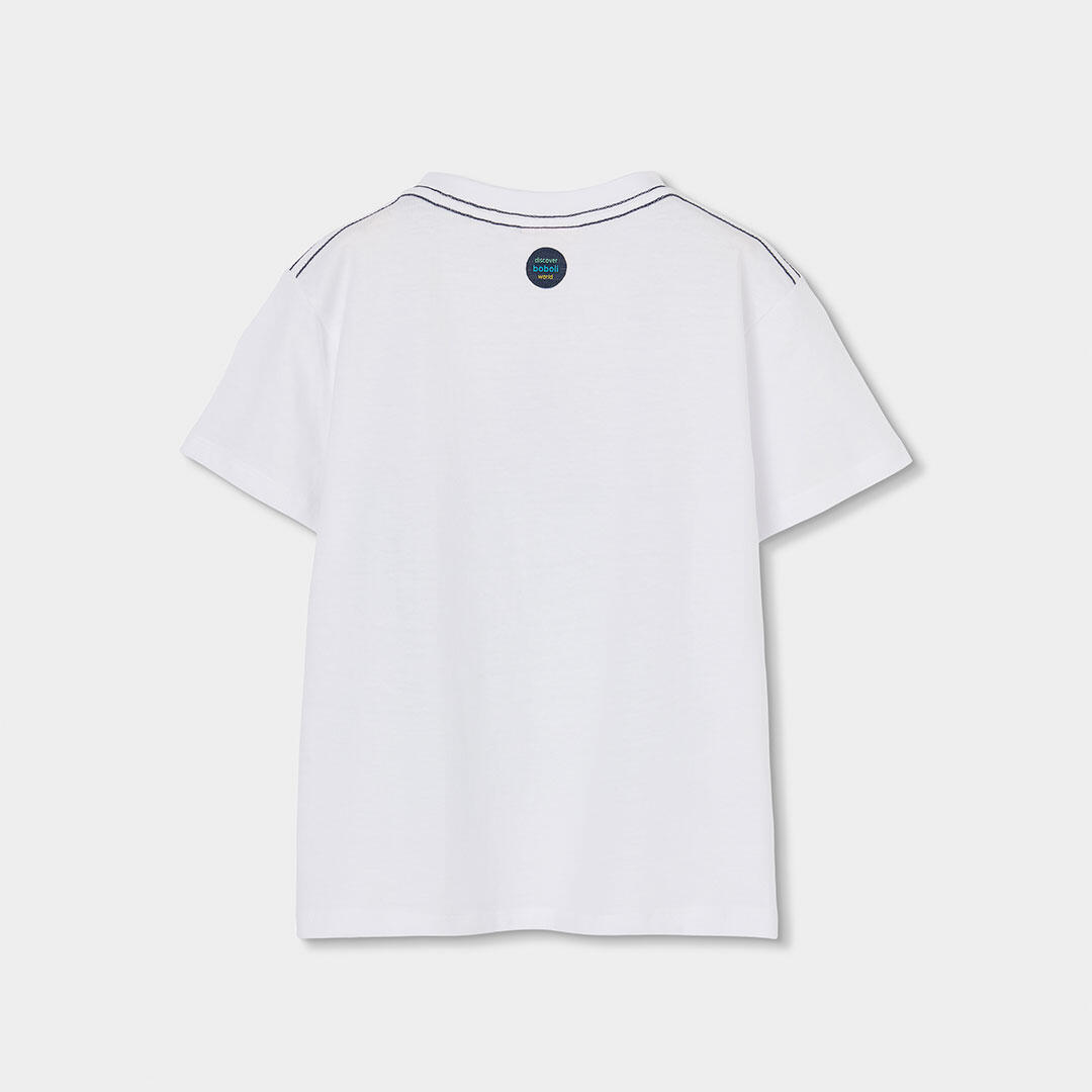 Camisetas de verano de gimnasia kids niño boboli blanco 2/4