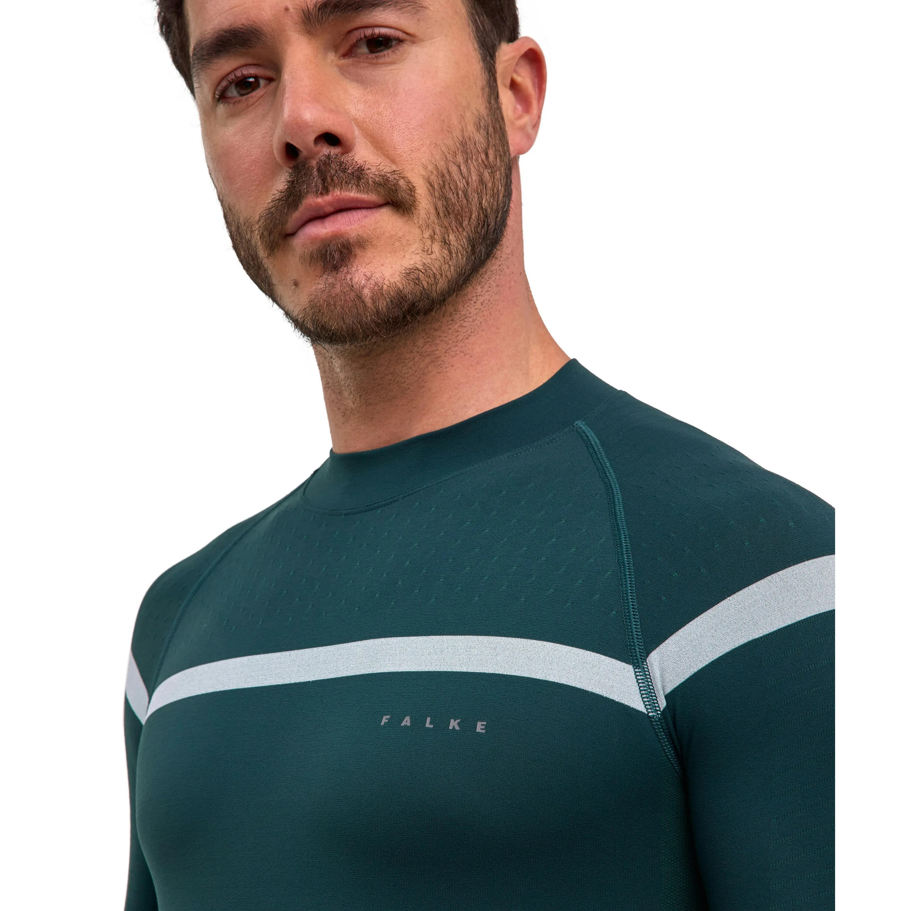 T-shirt manches longues col roulé Falke Warm 5/6