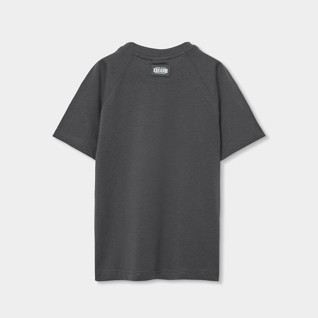 Camisetas de verano de gimnasia kids niño boboli gris 2/4