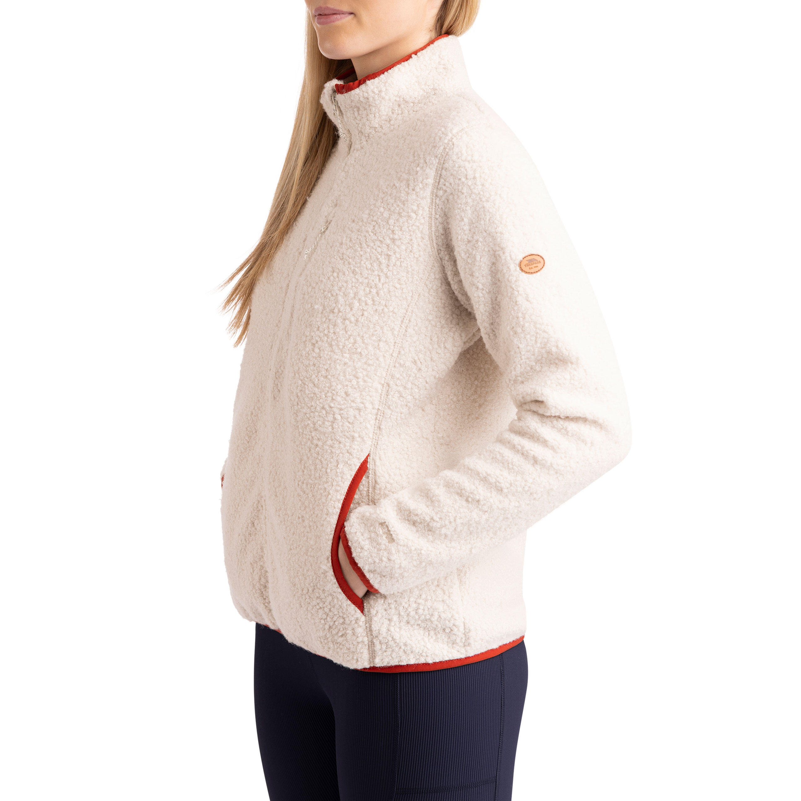Trespass Tourley - Female Fleece Jacket Soft Stone 4/5