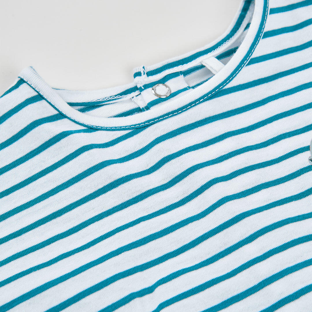 Camisetas de verano de gimnasia bebé unisex boboli multicolor 3/4