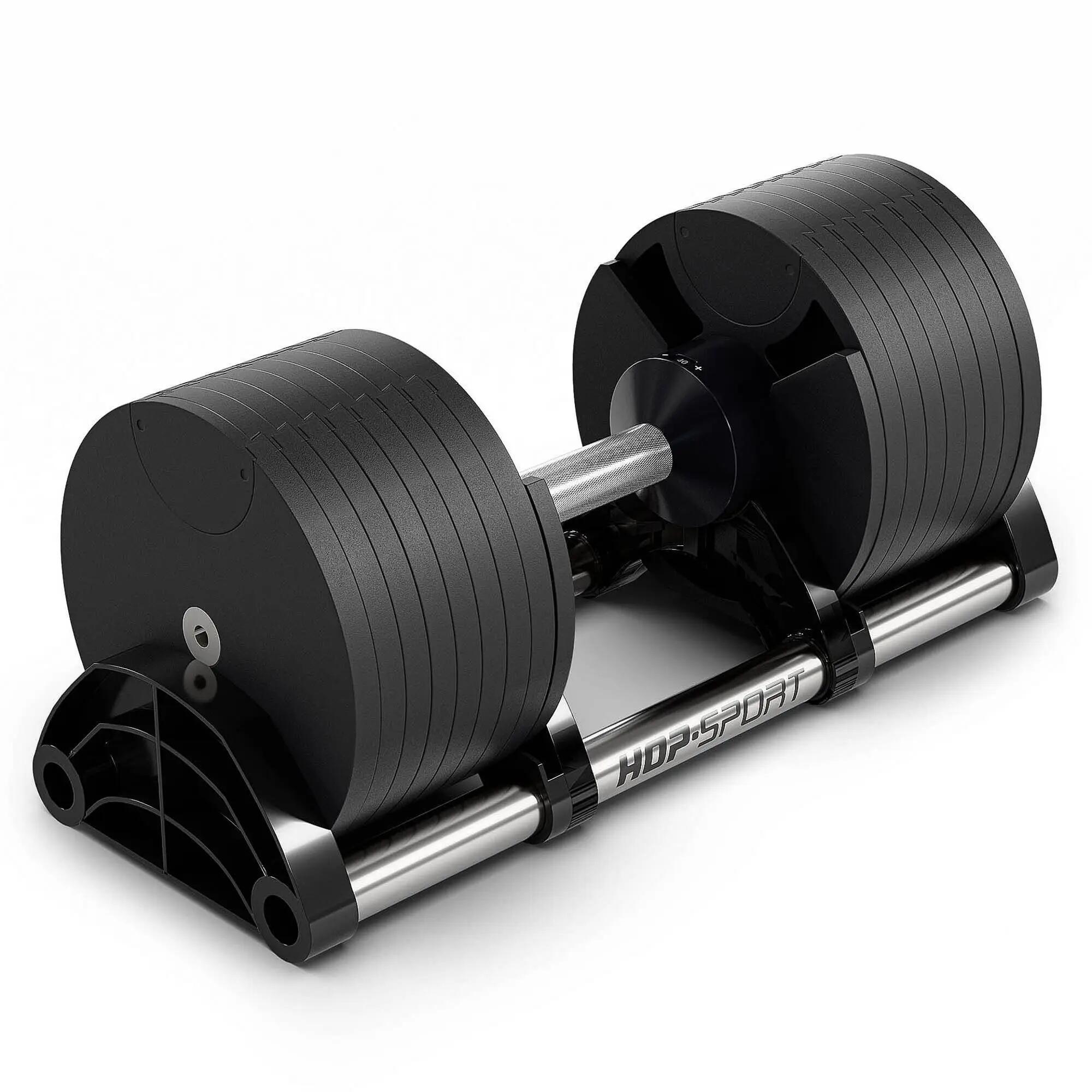 40 kg öntöttvas súlyzó Hop-Sport HS-TG3040D állítható 2/7