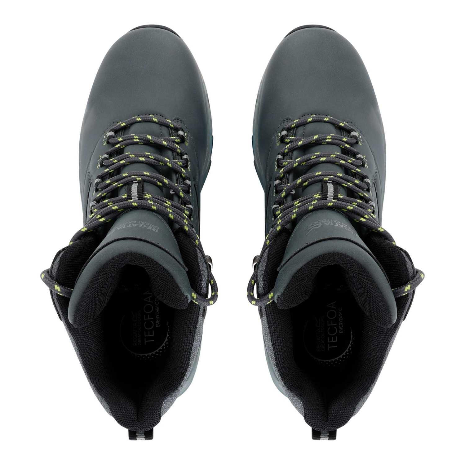 Bottines De Marche AMBLE Homme (Gris Foncé / Vert Néon) 4/5