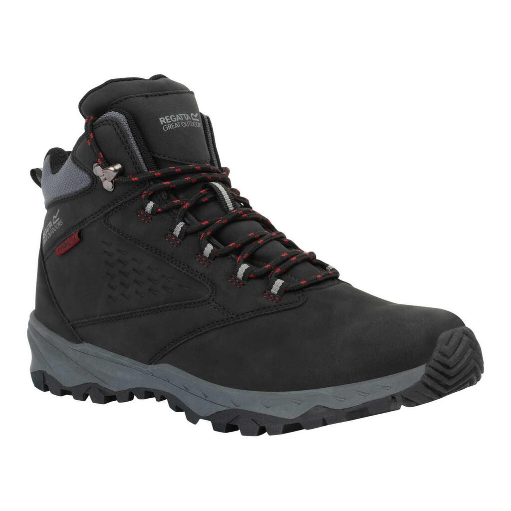 Mens Amble Walking Boots (Black/Rio Red)
