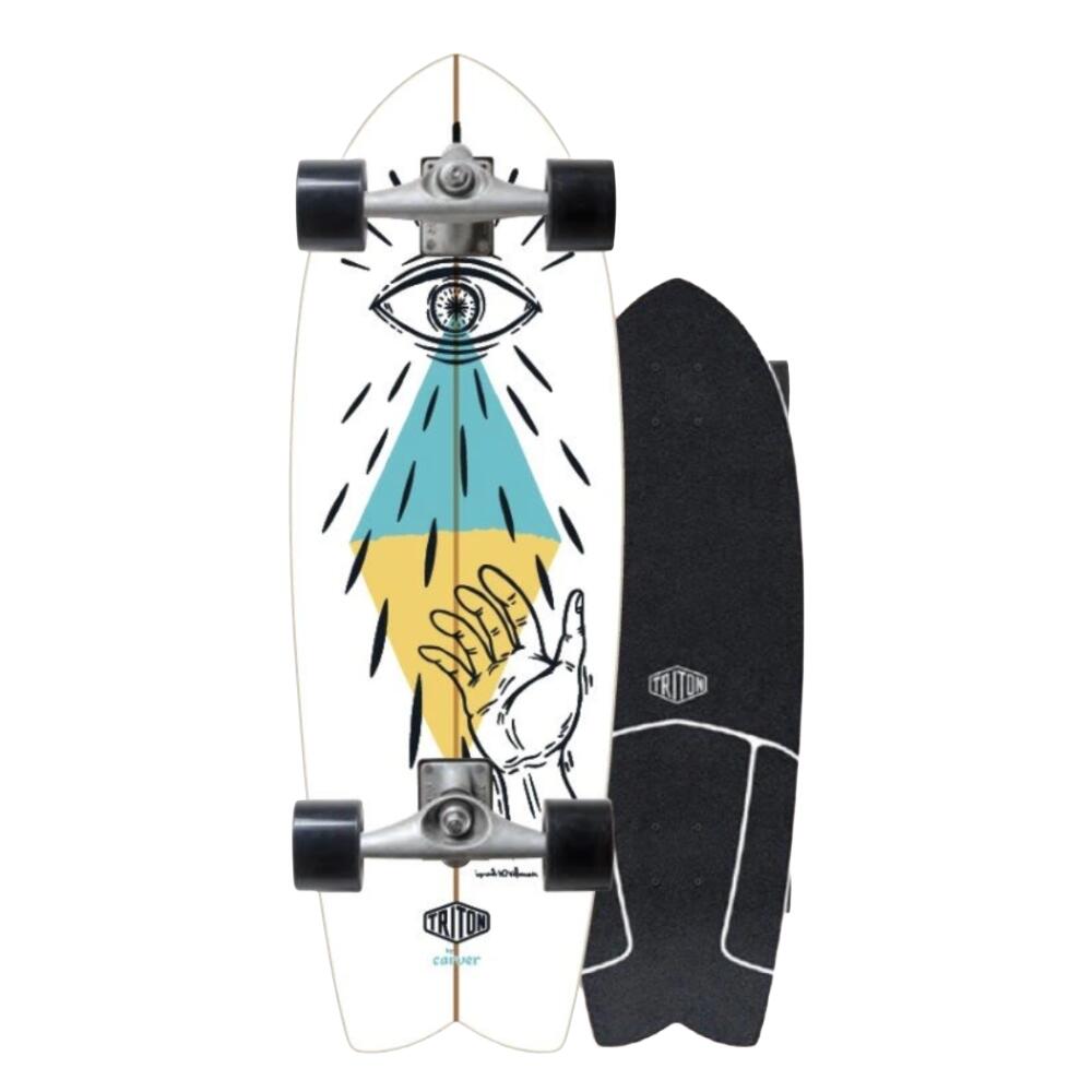 Triton - Planche Complete Cx Raw 29 Guidance Triton - Surfskate - Blanc - No Size - Decathlon