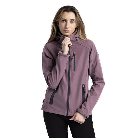 Giacca Soft Shell Donna Trespass Bela II Tono Rosa