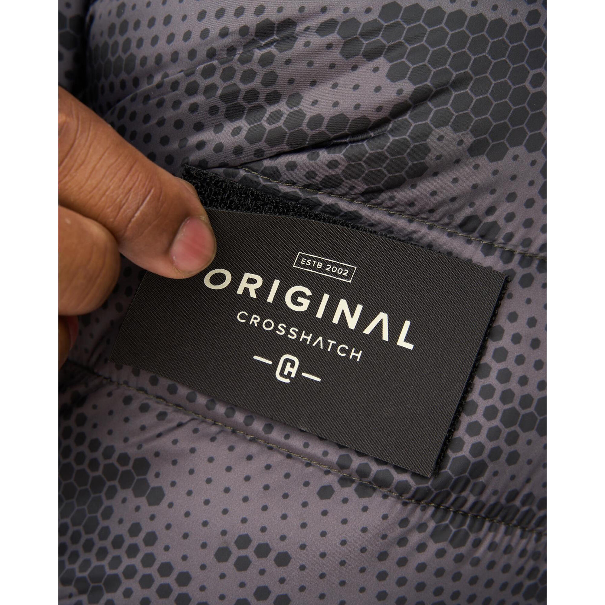 Giacca Camo Uomo Crosshatch Gattering Mimetica Carbone 3/5