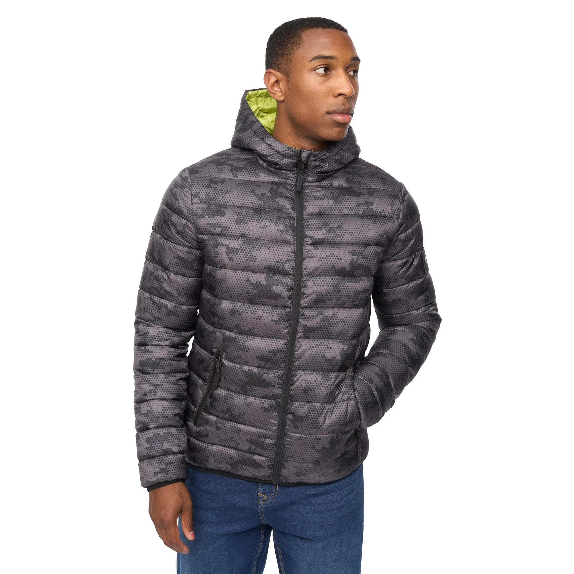 Giacca Camo Uomo Crosshatch Gattering Mimetica Carbone 4/5