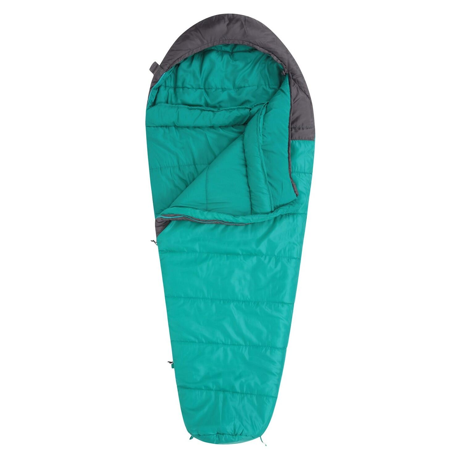 Summit 250 Left Zip Mummy Sleeping Bag (Teal/Black) 4/4