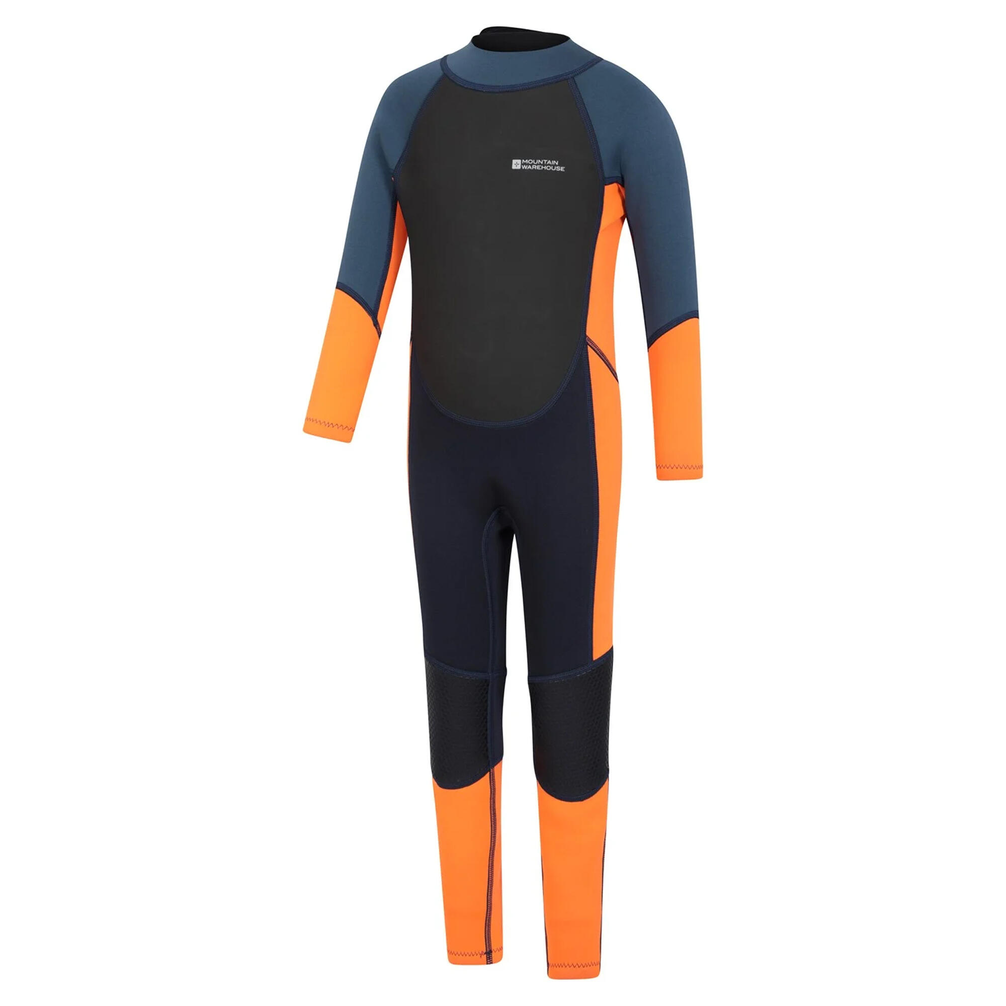 Neoprenanzug für Kinder Leuchtend Orange 3/4