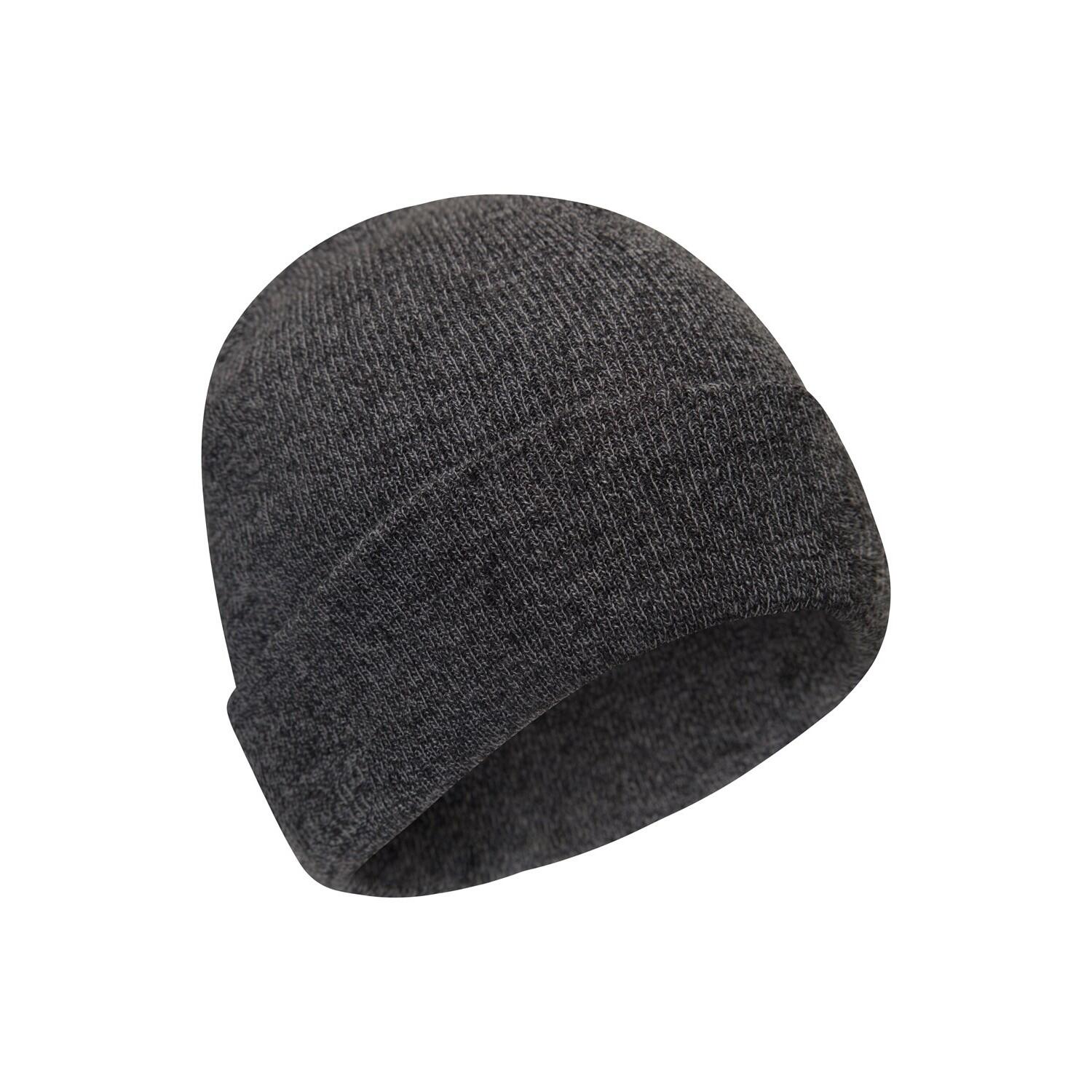 Mens Compass Beanie (Black) 2/4