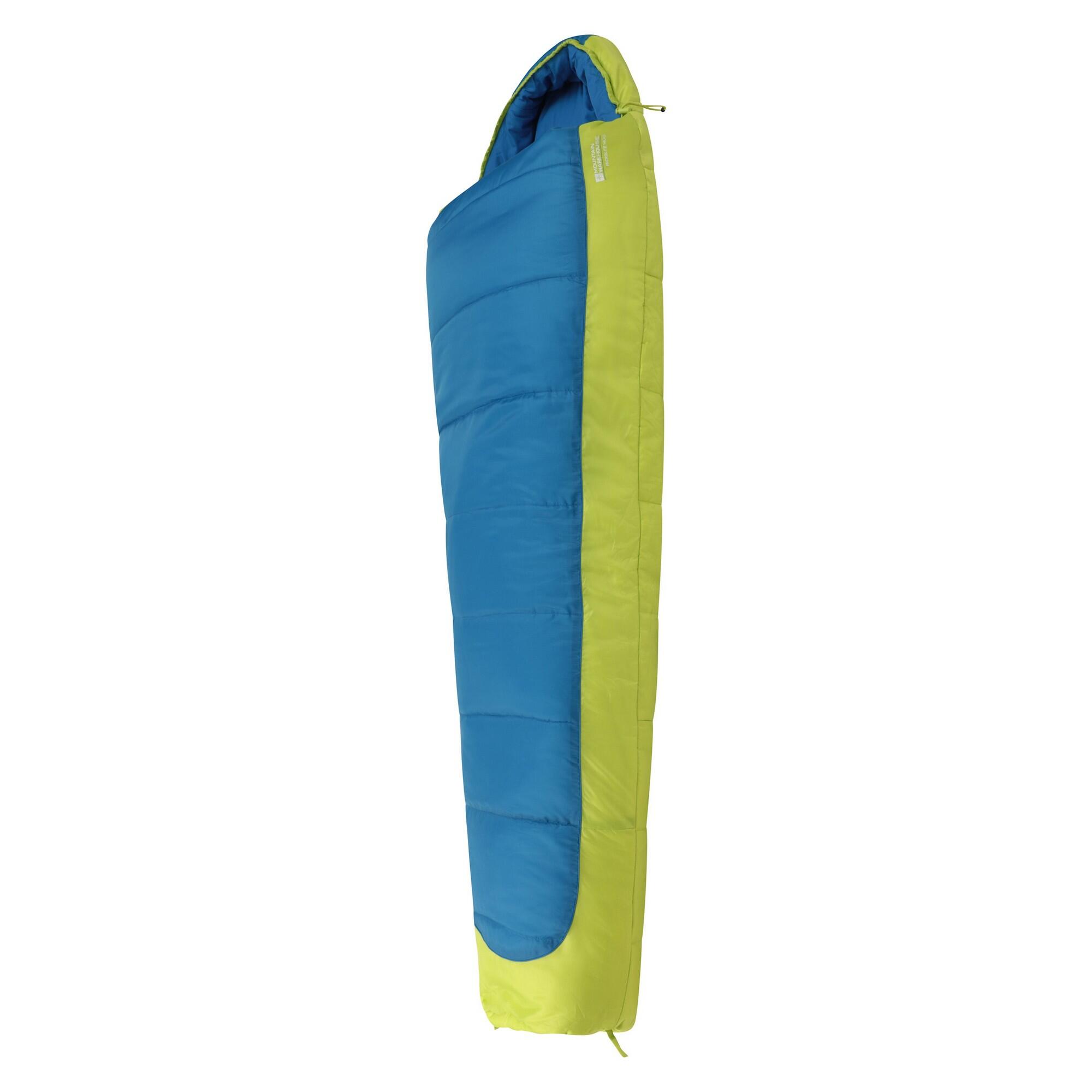 Unisex Adult Left Zip Winter Mummy Sleeping Bag (Blue) 3/4
