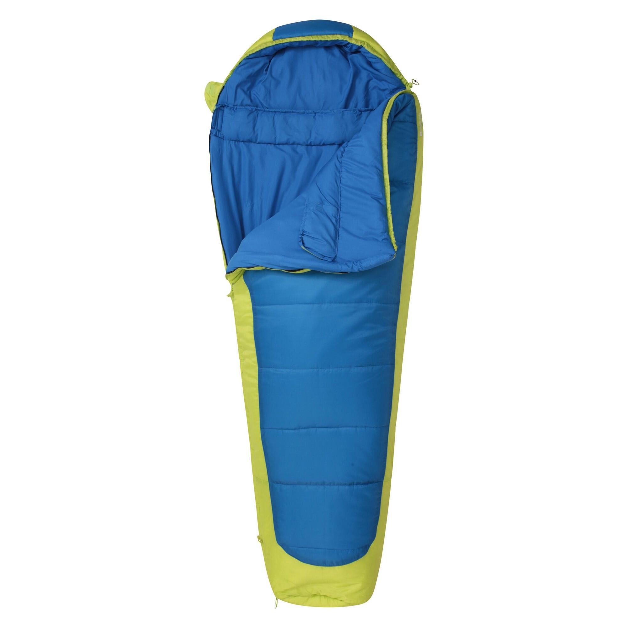 Unisex Adult Left Zip Winter Mummy Sleeping Bag (Blue) 2/4