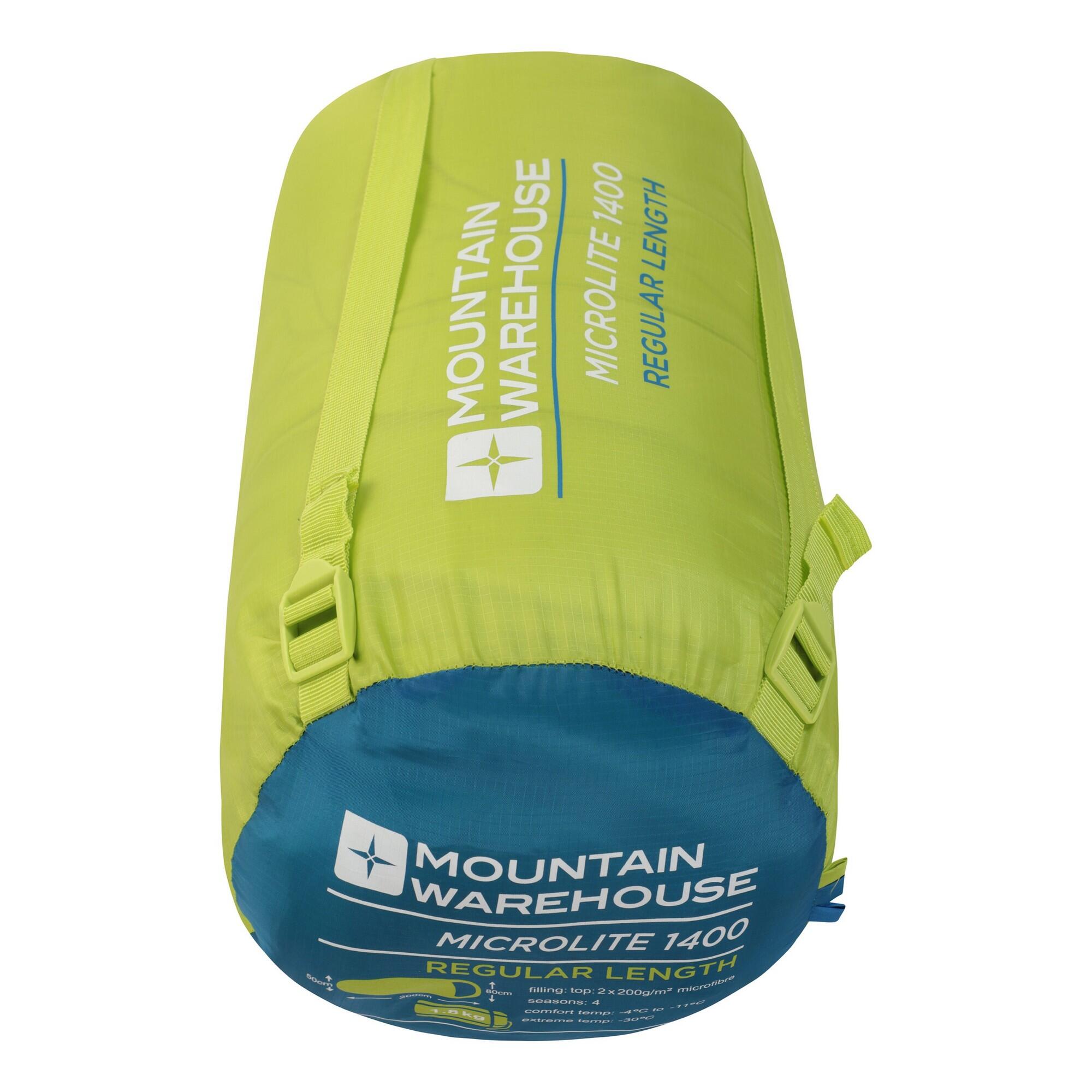 Unisex Adult Left Zip Winter Mummy Sleeping Bag (Blue) 4/4