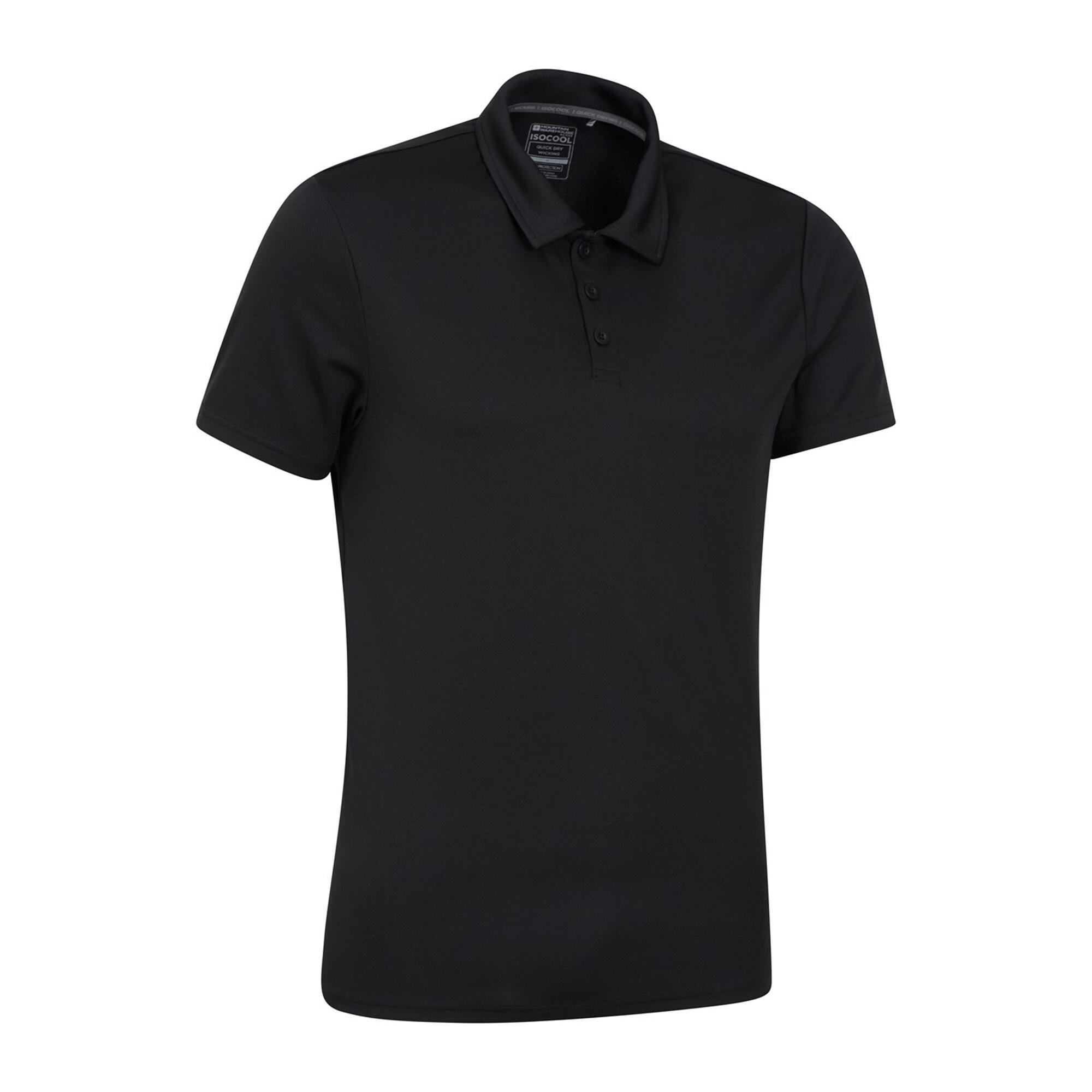 Mens Endurance IsoCool Polo Shirt (Black) 3/3