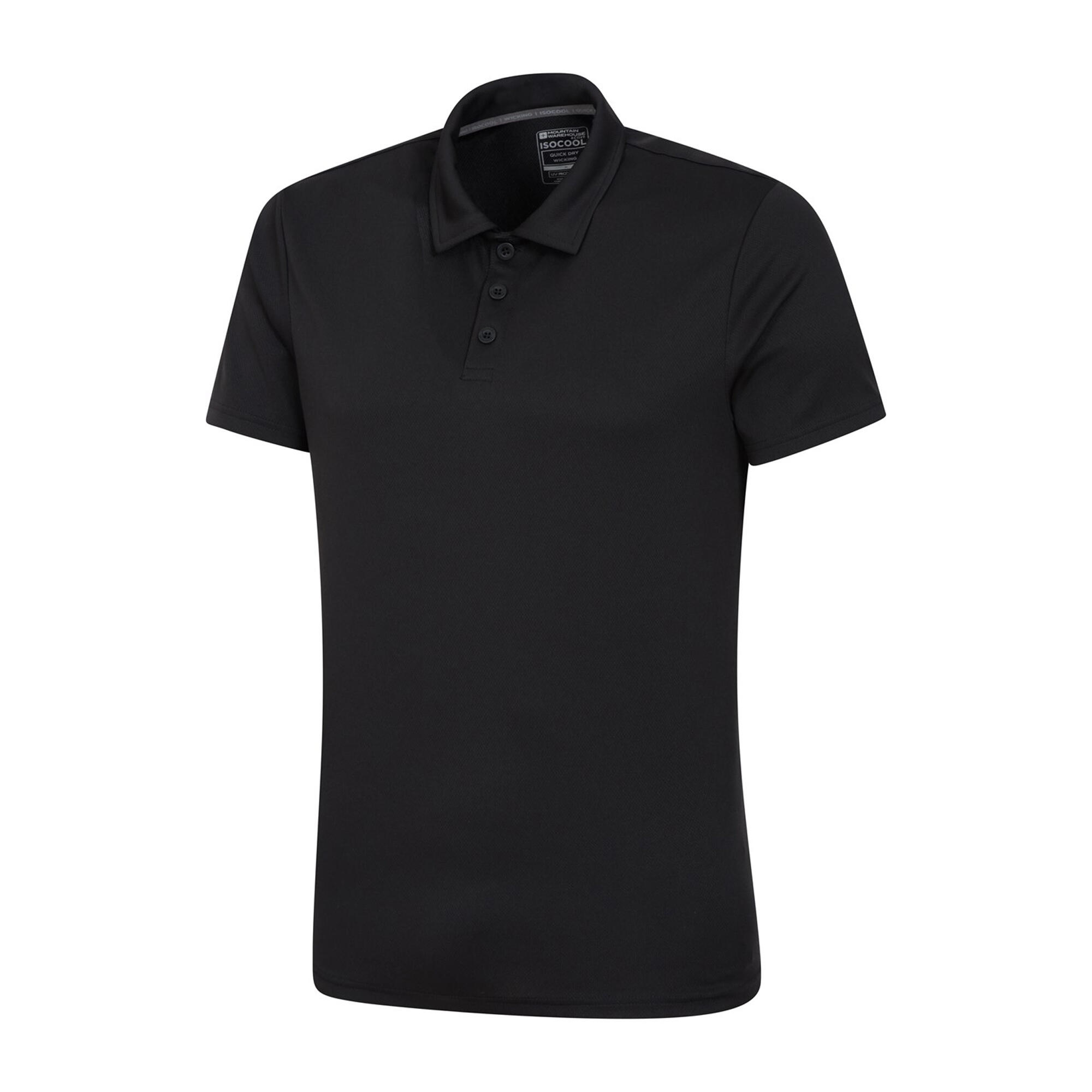 Mens Endurance IsoCool Polo Shirt (Black) 2/3