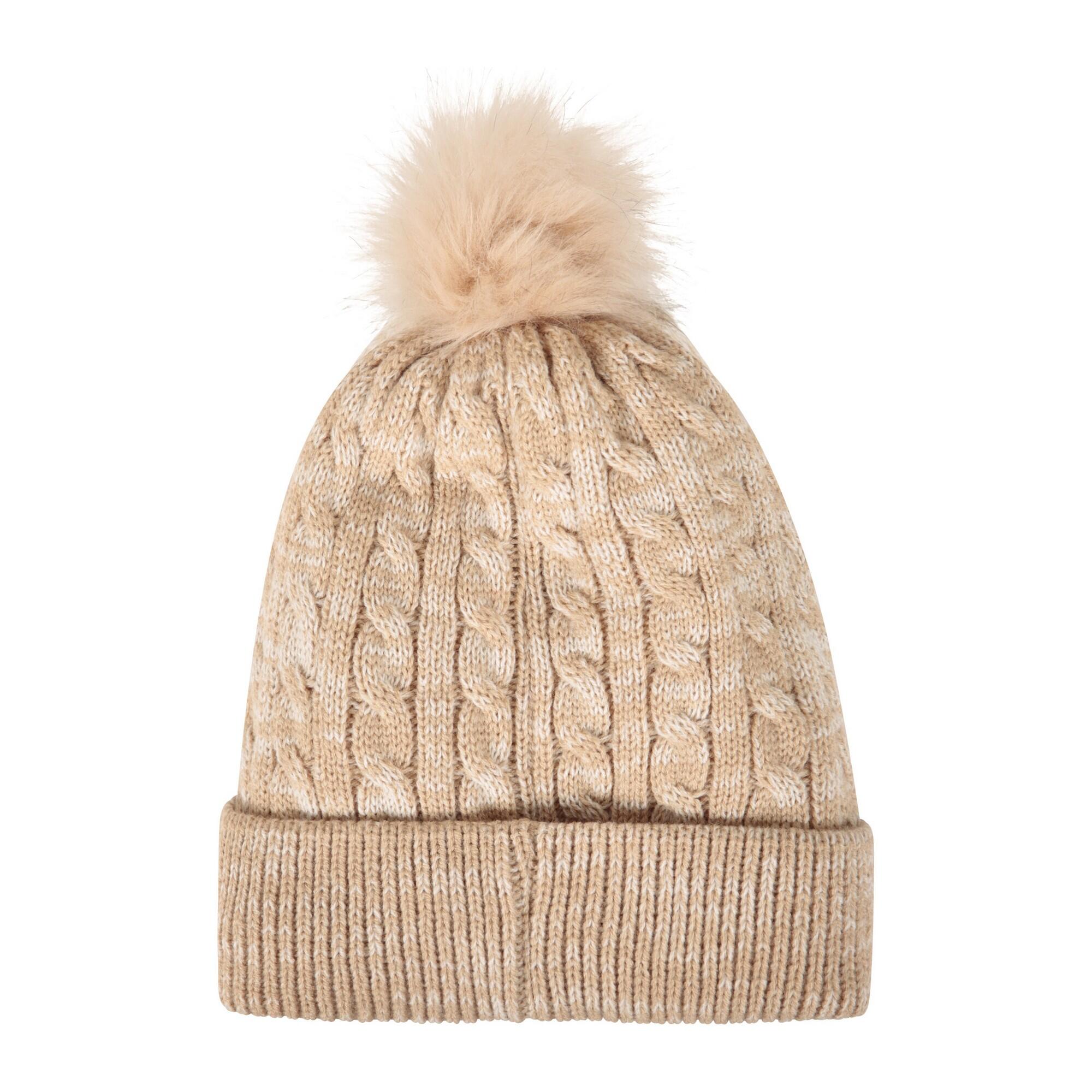 Mütze für Damen Beige 3/4
