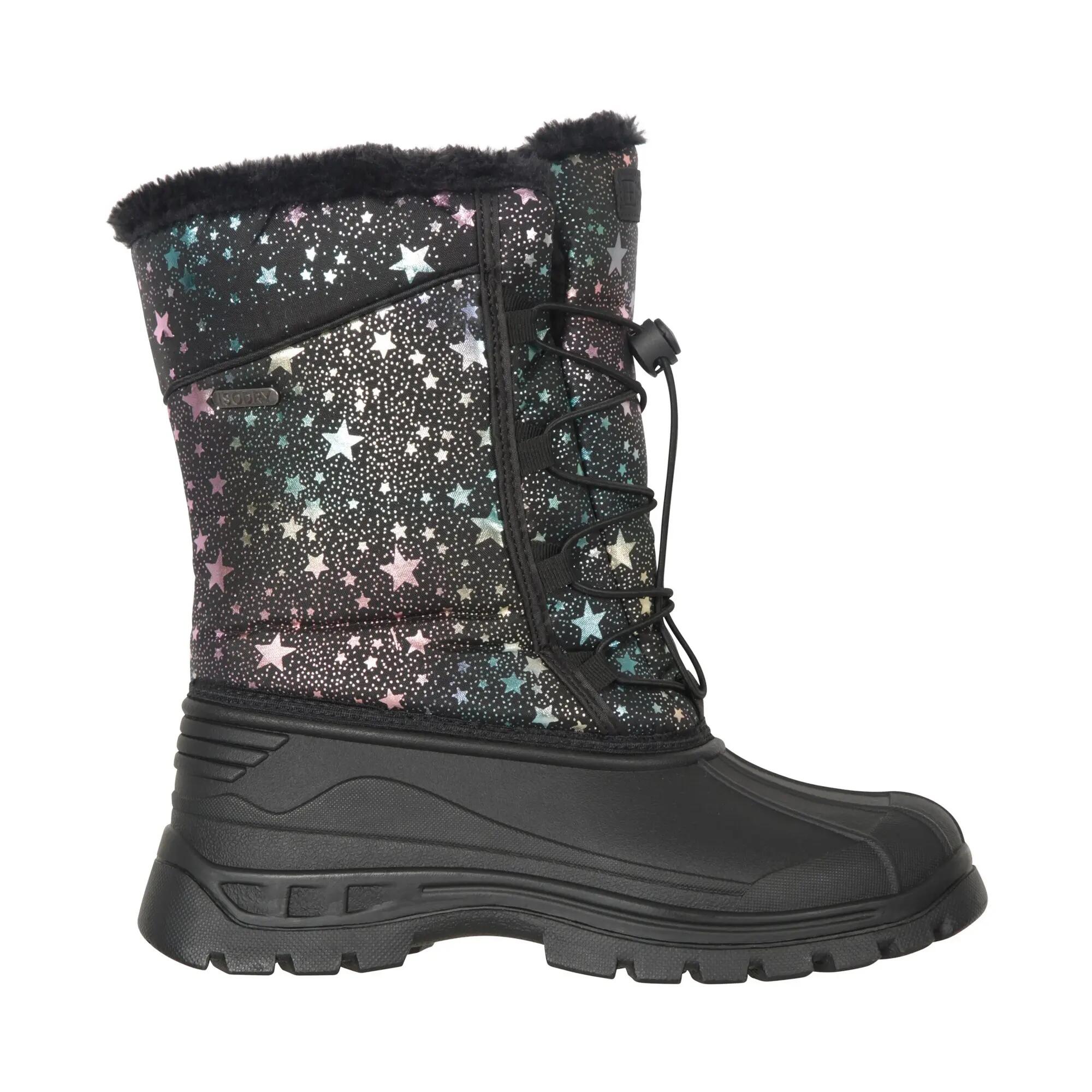 Stivali Da Neve Stelle Bambini Mountain Warehouse Whistler Adaptive Nero Corvino 4/6