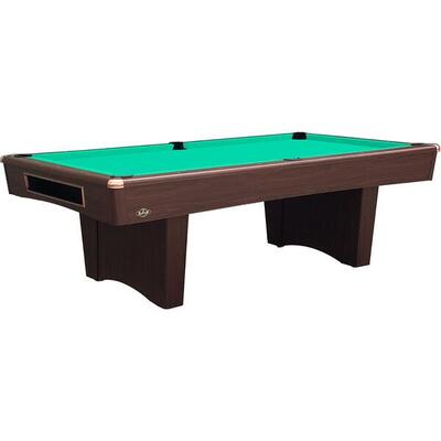 John west eliminator poolbiljarttafel 7 ft met leistenen speelveld bruin