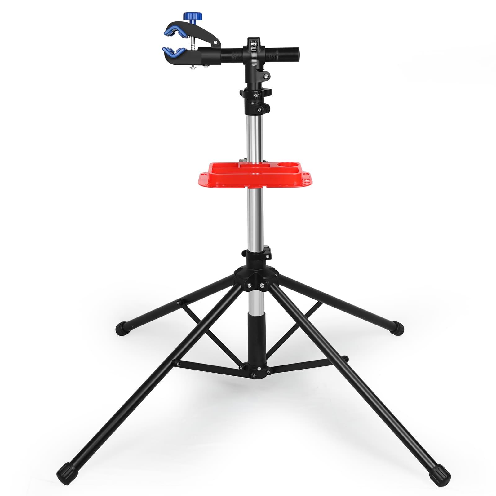 FITTOO Foldable Bike Repair Stand with 360° Clamp & Tool Tray