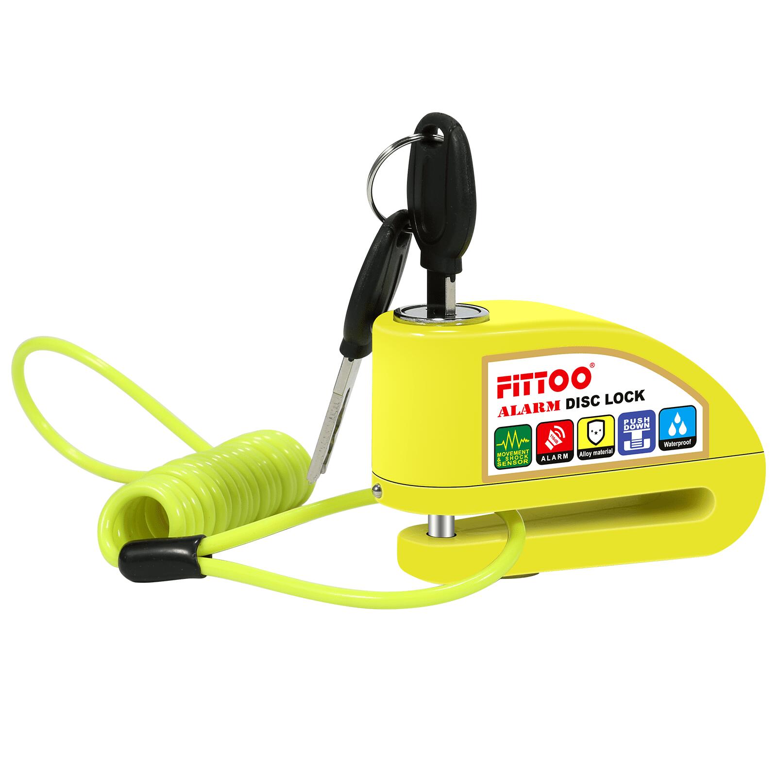 Fittoo 110dB Alarm Disc Brake Lock - Anti-Theft E-Bike & E-Scooter Lock (6mm)