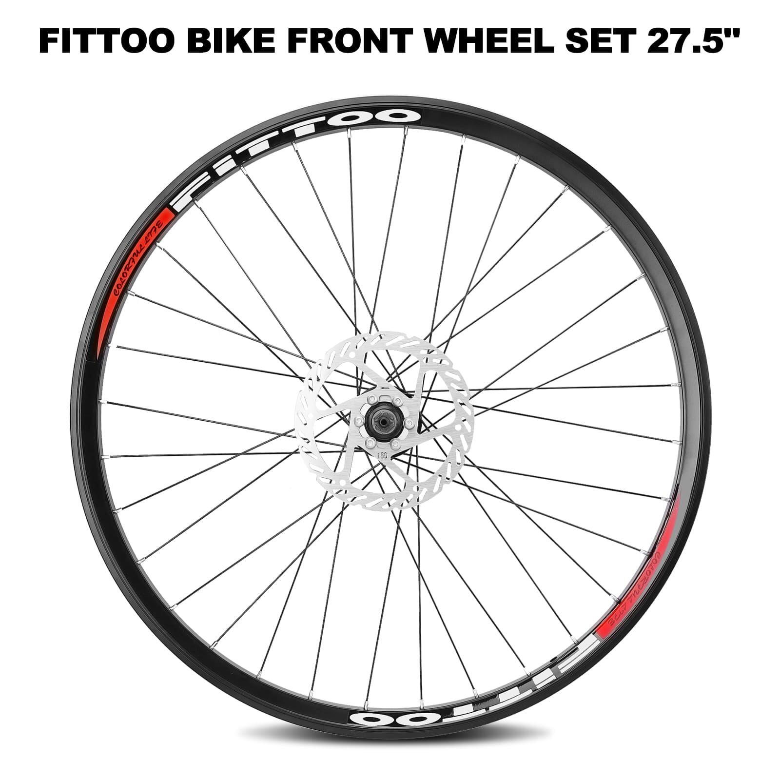 FITTOO 27.5" Mountain Bike Front Disc Brake Wheel - Double-Wall Alloy