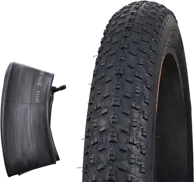 FITTOO Bike Bicycle Tire, Bike Inner Tubes - Black - 26X4.0 TIRE & TUBE