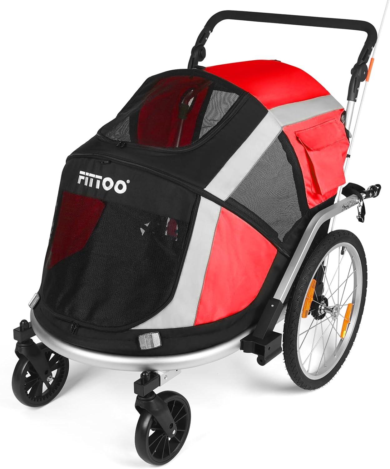 Upgraded Large Pet Trailer & Stroller – Lightweight Aluminium Frame