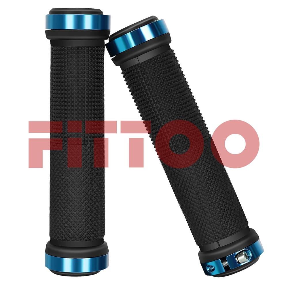 FITTOO Bike Handlebar Grips, Double Lock-on Bicycle Handle Grips