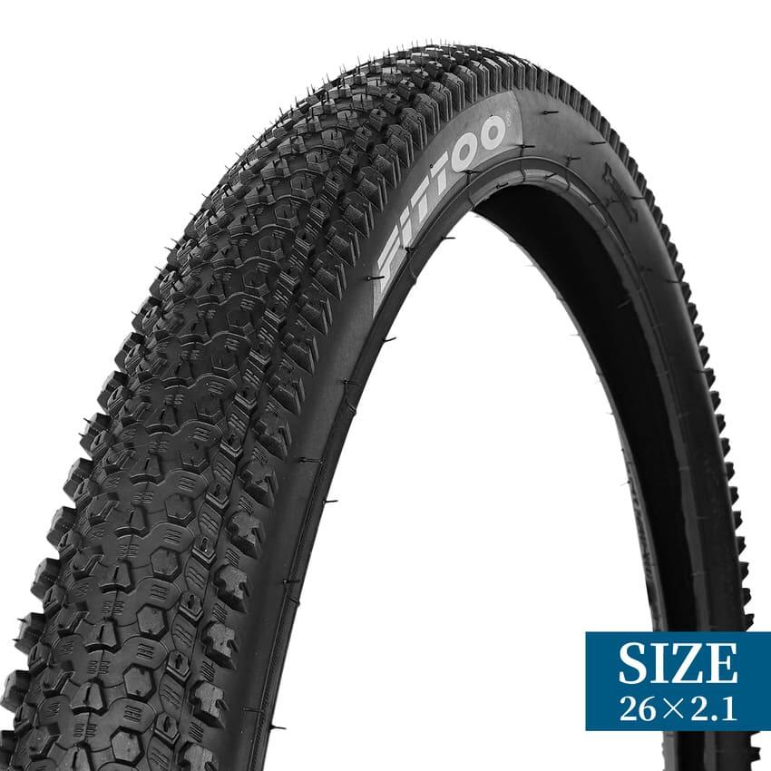 FITTOO Bike Bicycle Tire with Carbon Steel Beads - 26x2.1