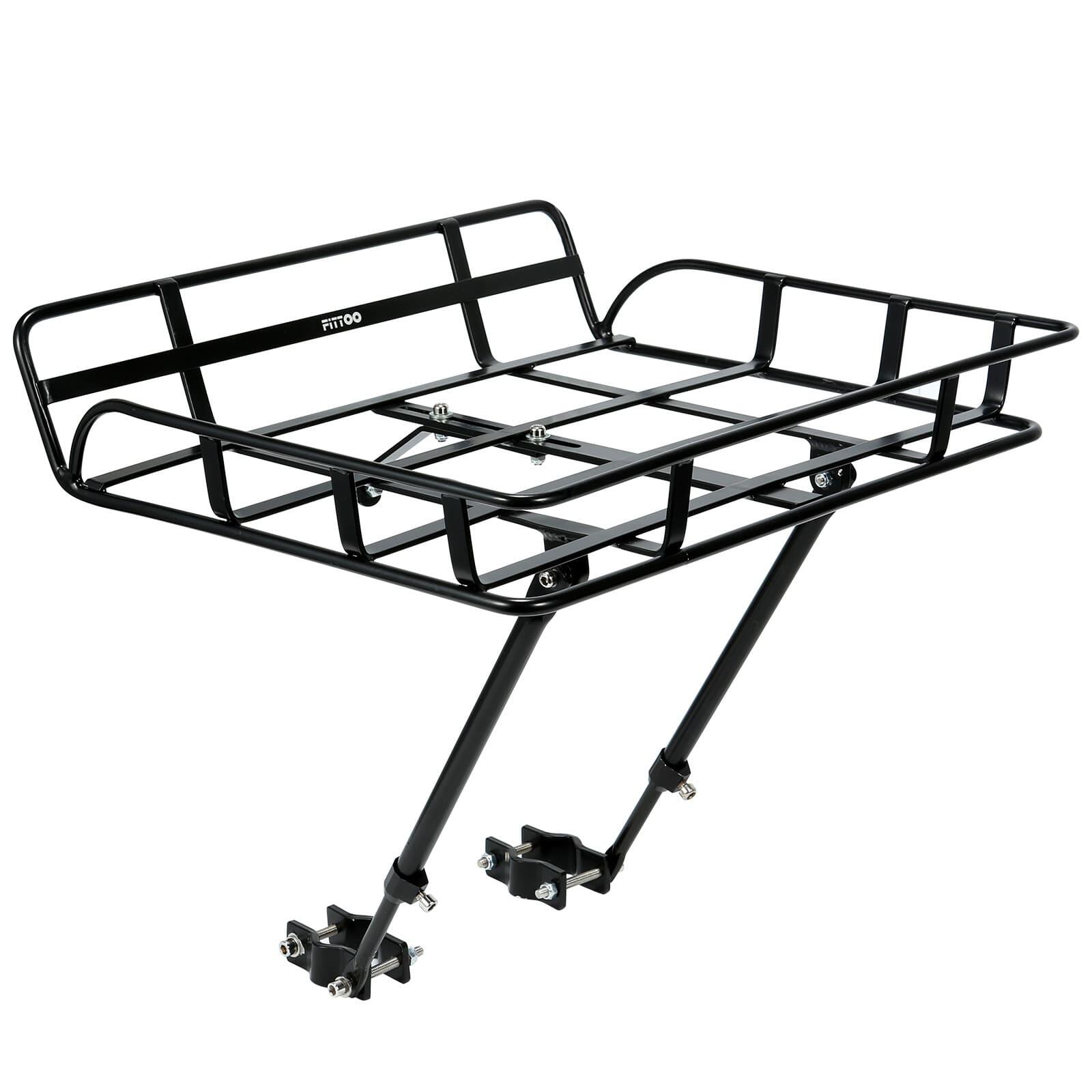 FITTOO Bike Rack, 2-in-1 Bicycle Basket, Bike Basket Front Rear