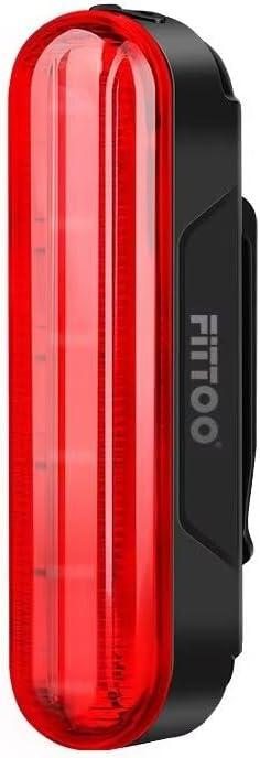 FITTOO Bike Light Set, USB Rechargeable, Waterproof, Safety - Tail Light