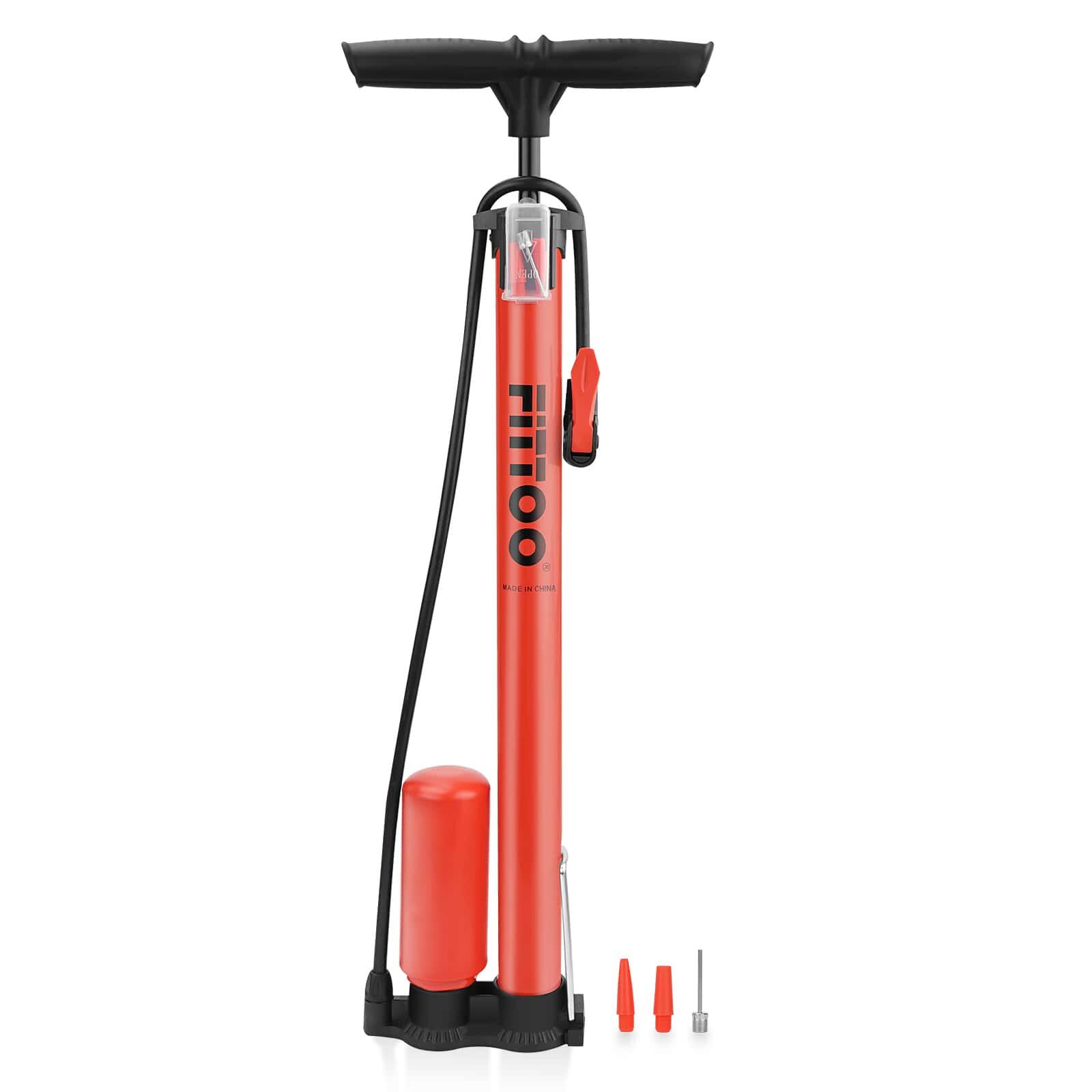 FITTOO High Pressure Bicycle Bike Floor Hand air Pump Bicycle Tube Pump 2 Colors