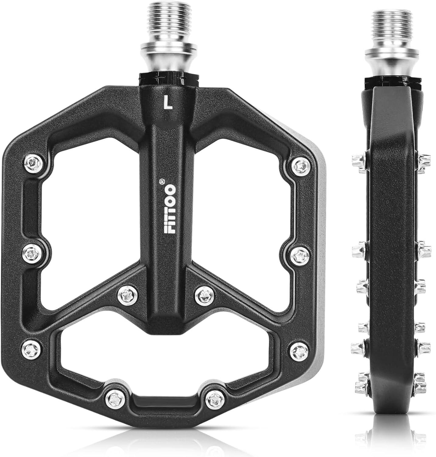 FITTOO Bike Pedals, Aluminum Alloy Mountain Bicycle Pedal