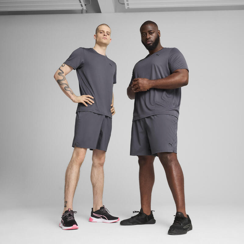 Șort alergare bărbați talie elastică Tad Essentials 7", gri PUMA