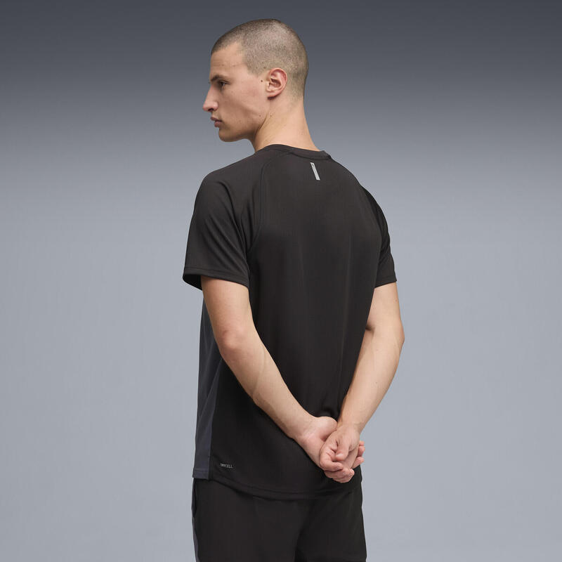 Tricou fitness bărbați respirabil, Pwrtrain, galben deschis PUMA
