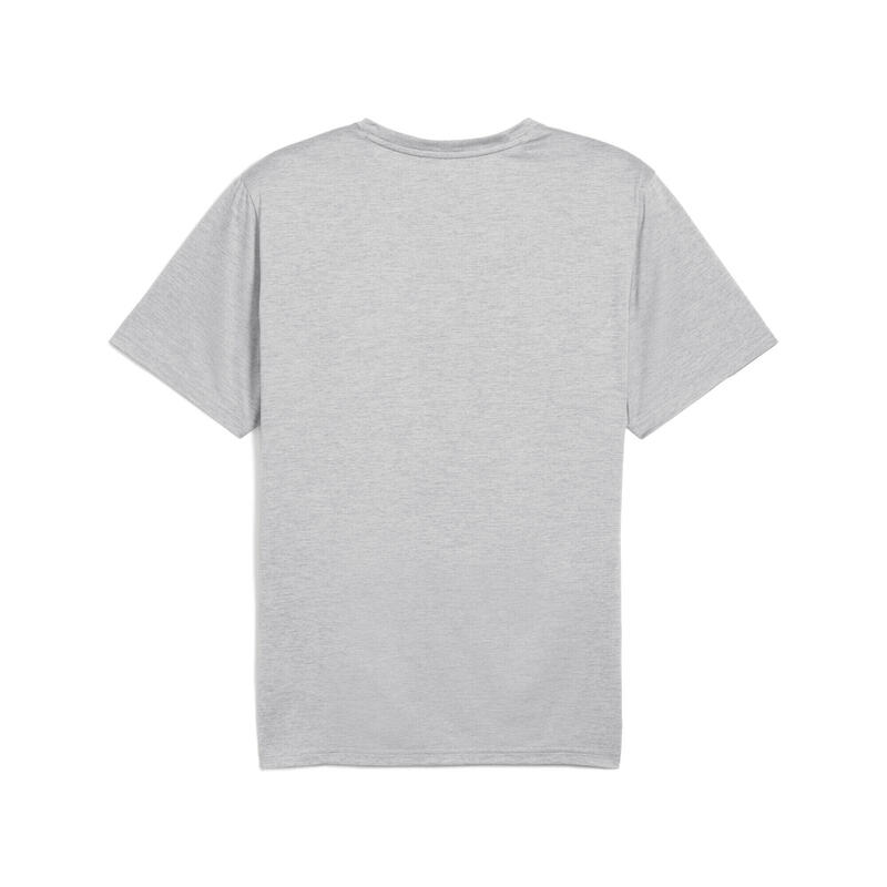 Tricou fitness bărbați drycell, logo pe piept Tad Essentials, galben deschis