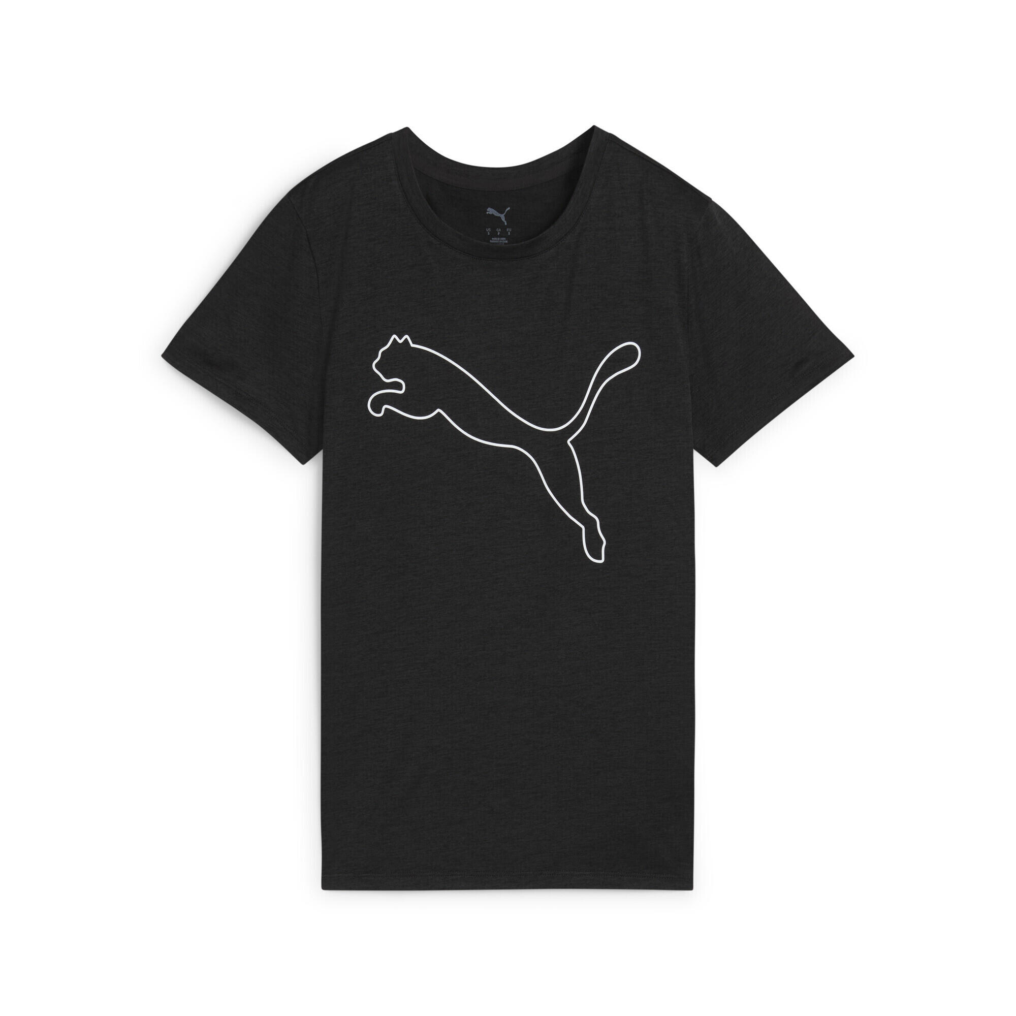 Puma - T-shirt À Logo Chiné Tad Essentiels Femme Puma - T-shirt Manches Courtes - Blanc|noir - Decathlon