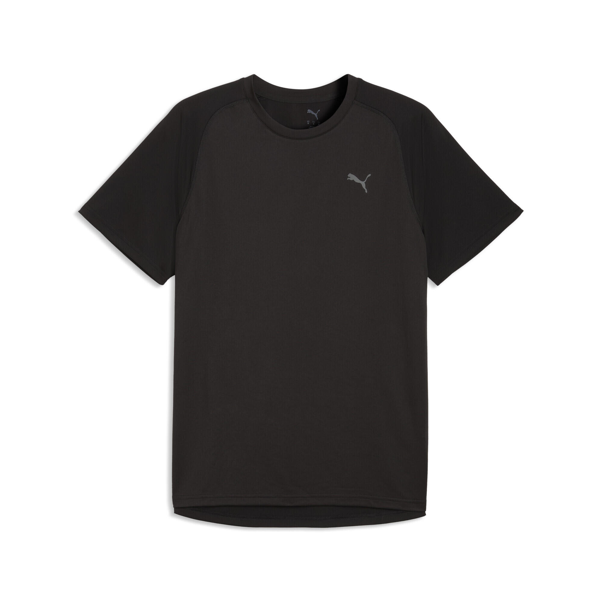 Tricou fitness bărbați respirabil, Pwrtrain, galben deschis PUMA