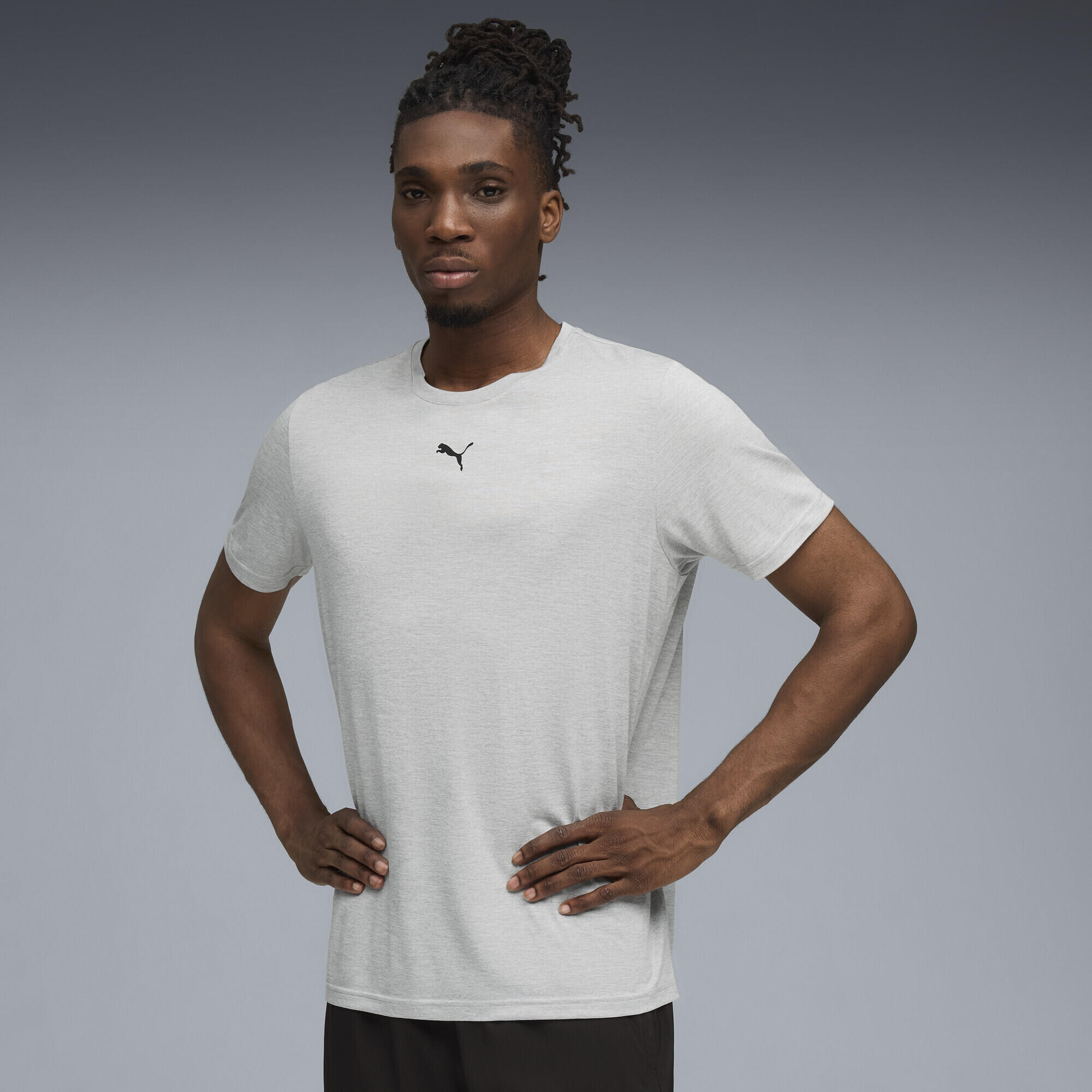 T-shirt logo CAT chiné TAD ESSENTIELS Homme PUMA 2/5
