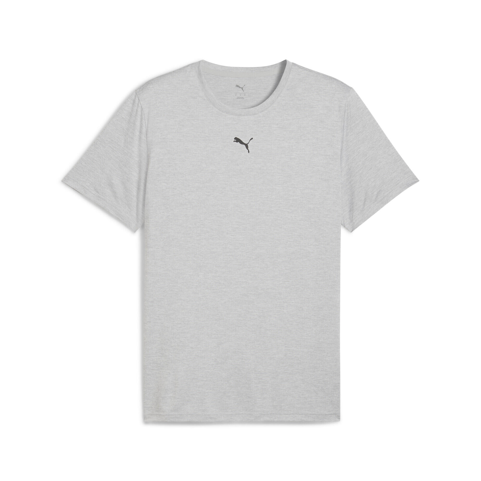 Tricou fitness bărbați drycell, logo pe piept Tad Essentials, galben deschis