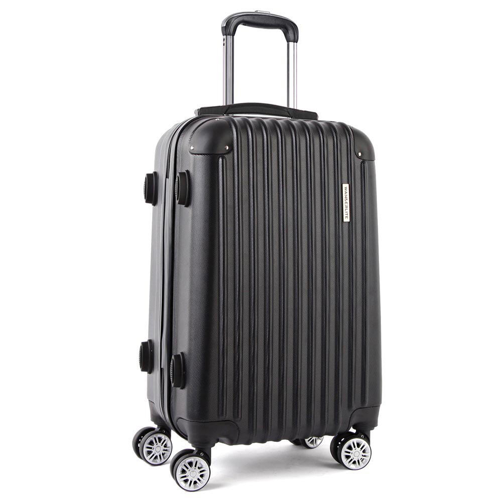 Wanderlite 28" 75cm Luggage Trolley Travel Set Suitcase Hard Case Lightweight