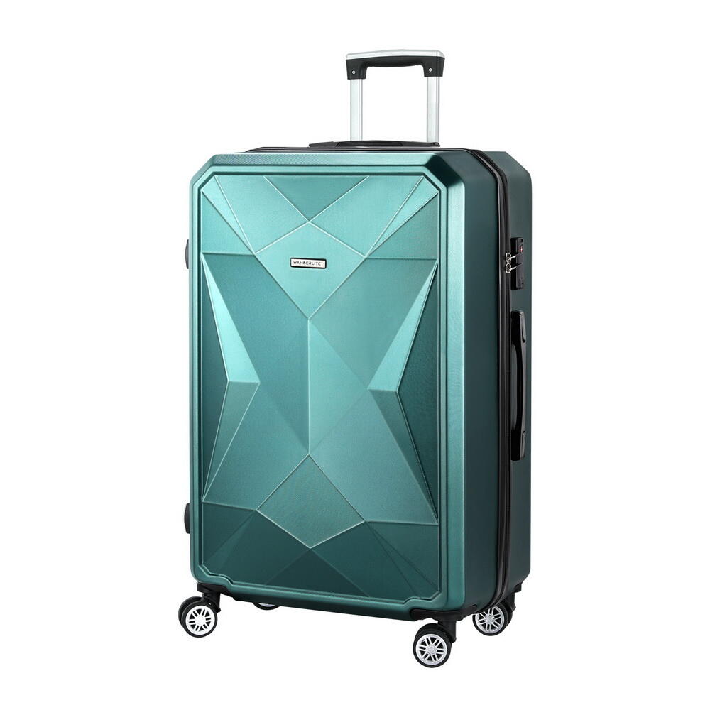 Wanderlite 28" 75cm Luggage Trolley Travel Suitcase Storage TSA