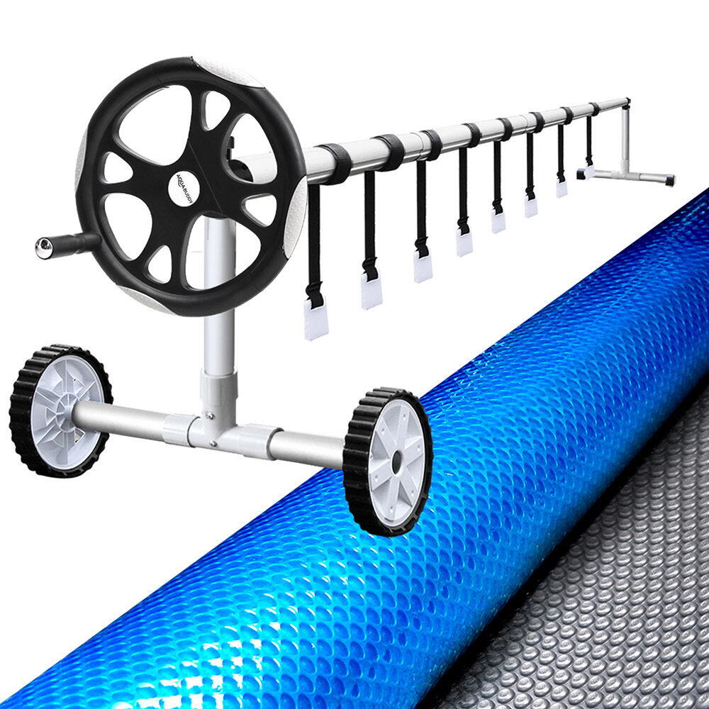 Aquabuddy Pool Cover 500 Micron 10.5x4.2m Swimming Pool Solar Blanket 5.5m