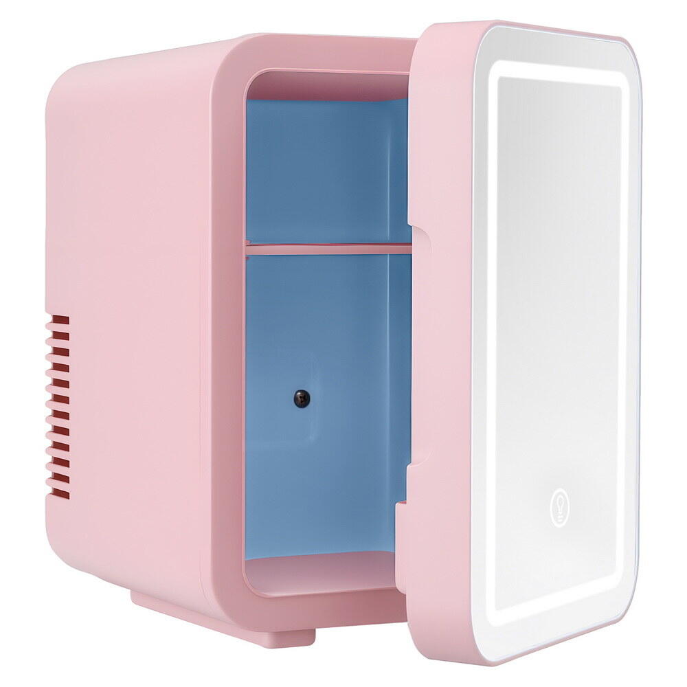 Glacio Mini Fridge Skincare Beauty Cooler Warmer LED Mirror 12V 220V 4L