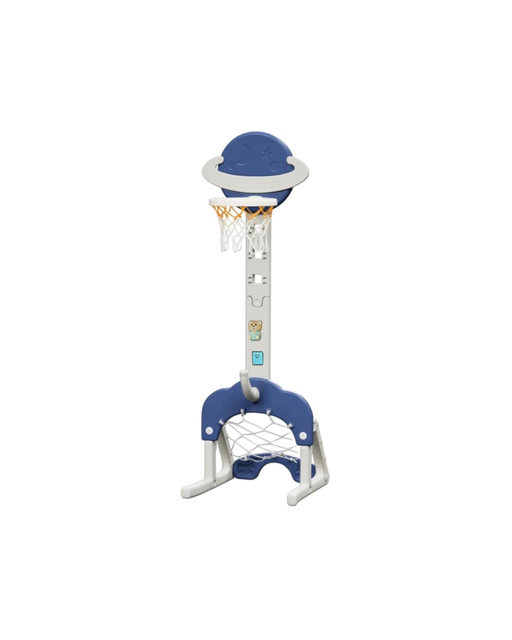 Keezi Kids Basketball Hoop Stand Adjustable 6-in-1 Sports Center Toys Set